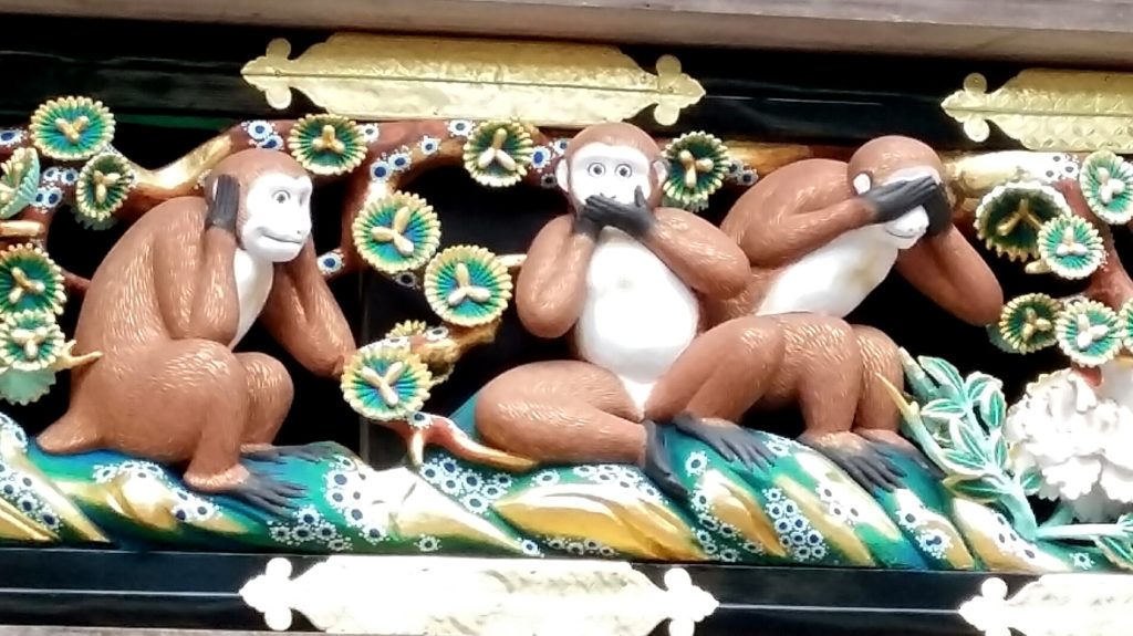 le tre scimmiette nikko giappone